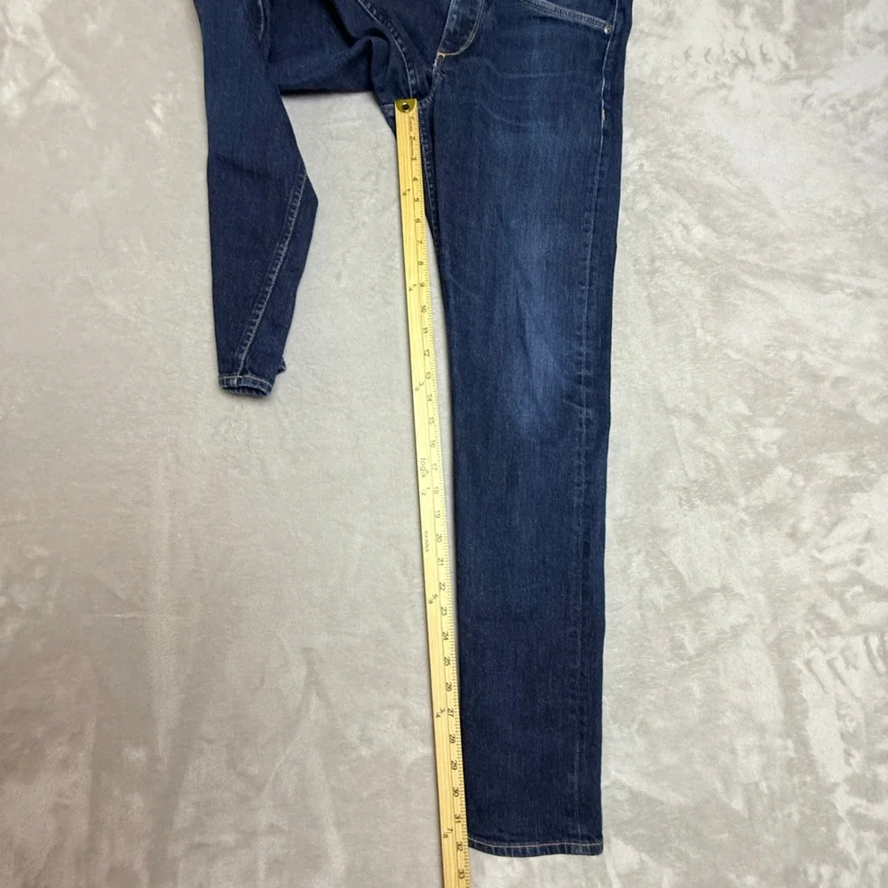 Rag & Bone Fit 1 Selvedge Skinny Jeans Mens 32 Blue Rinse Dark Wash Faded Denim
